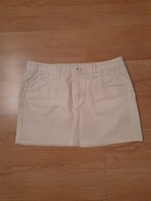 Damen Jeans Minirock in weiß
