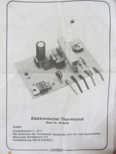 Elektronischer thermostat - elektronischer,