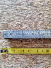 Vintage  alter Metall Zollstock 2 m