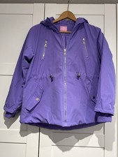 Kinder Winter Jacke lila mit Kapuze ca. Gr. 152 158 gefüttert