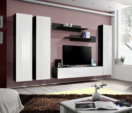Anbauwand wohnwand wohnzimmer - anbauwand,