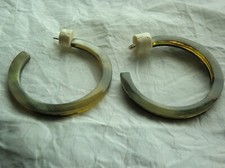 Creole VIZELA aus dunklem afrikanischem Horn, Modeschmuck, Ohrring