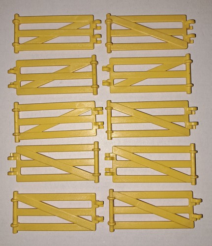 Playmobil 10x zaun - 10x, gelb