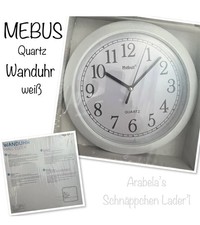 MEBUS Quartz Wand-Uhr ca. 21
