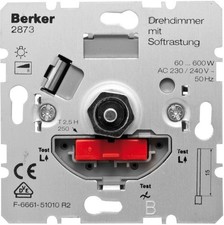 Berker Drehdimmer 20-500W/VA 2873 Dimmer Drehdimmer Unterputz