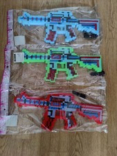  15 x Light Up Sound Pixel Gun - Kinder Party Gastgeschenke/Spielzeug Brandneu mit Etikett