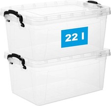 2er Set Box mit Deckel 22L