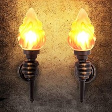 Retro Fackel Wand leuchten Wandleuchte Gang/Bar Lichter Lampe Wandgestaltung