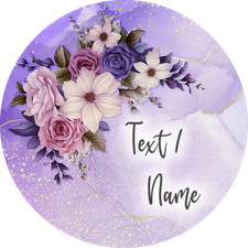 Blumen Tortenaufleger Party