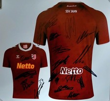 SIGNIERTES GROSSES SSV JAHN REGENSBURG FOTO , SIGNIERT TEAM 25 / 26 , " TRIKOT "