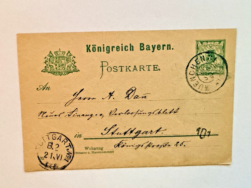 Königreich bayern ganzsache - königreich,