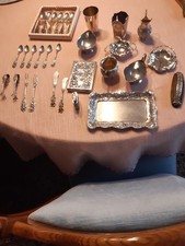 Silber Bestecke    Tablet28Teile 800/835/925    ohne Feuerzeug  Zigarettenetui