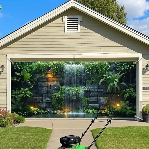 Blumengarten wasserfall garage - wasserfall,