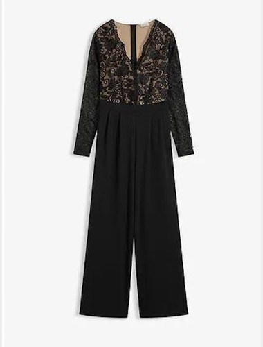Jumpsuit mit spitzenoberteil - mit,