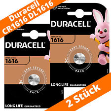 DL1616 CR1616 Duracell Lithium Knopfzelle 270mAh 3V Batterie Coin Auto 2 Stück