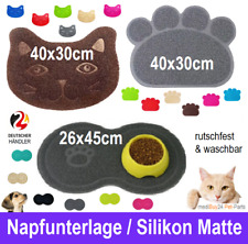 Napfunterlage Fressnapf Futter Unterlage Katze Hund Silikon Matte rutschfest WC