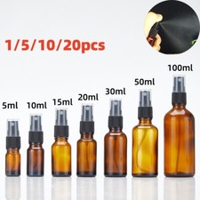 Bernstein Glas Sprühflasche Ätherisches Öl Zerstäuber Nebel Sprayer Container