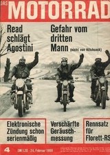 M6804 + bei MOTO GUZZI in Mondello + Phil Read vs. Agostin + Das MOTORRAD 4/1968