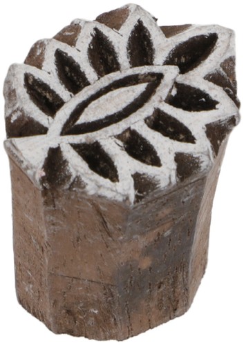 Indischer textilstempel holz - indischer,
