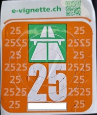 Vignette 2025 für Schweiz, Super gut erhaltene, Wie NEU + gültig bis 31.01.2026