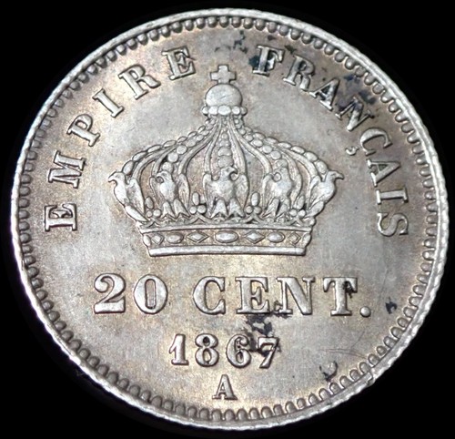 Frankreich centimes 1867 a - frankreich,