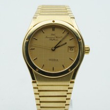 IWC INGENIEUR QUARTZ HERREN UHR 35MM VINTAGE 18K 750 MASSIV GOLD REF. 3351