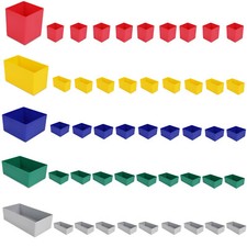 XXL Schubladen Einsatzkasten | SPAR-SET | 50-tlg. | 63mm Hoch | Profi-Qualität |