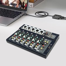 Pro 7-Kanal Audio Mixer Bluetooth USB Sound Verst rker Konsole Mischpult Console