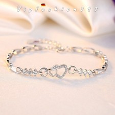 Herz mit Zirkonia Armband -