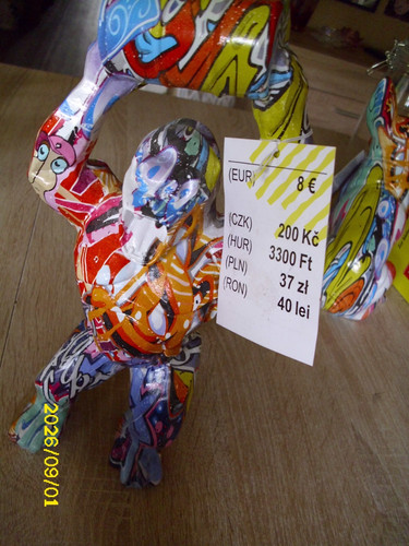 Figur bunter affe deko kopf - figur,