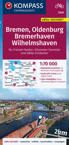Kompass fahrradkarte 3340 - kompass,
