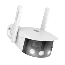 SANNCE 4MP WLAN Funk Überwachungskamera Set Zwei-Wege-Audio Farbe Nachtsicht