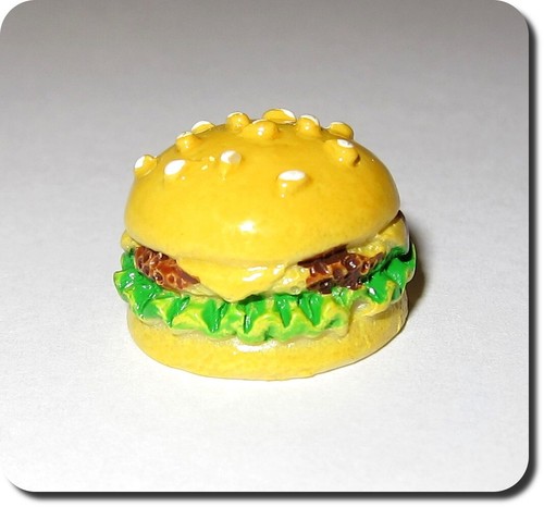 Miniatur cheeseburger burger - miniatur,