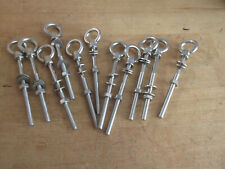 12 Spannösen  A4 Edelstahl Ösen Seilspanner M6x85mm  max 12mm Aktion TX29