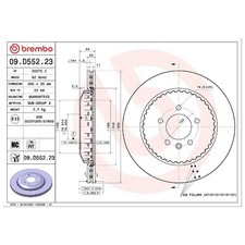 2x Brembo Scheibenbremse hinten LR161905 | 633552