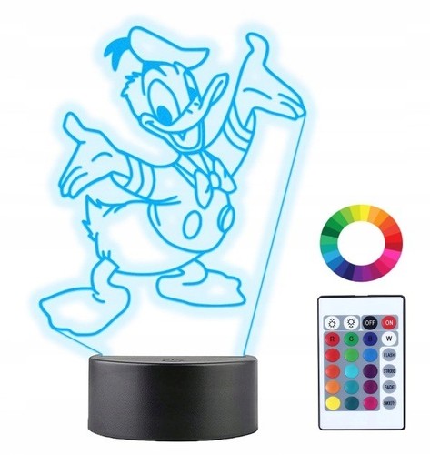 Led nachtlampe donald duck - led,