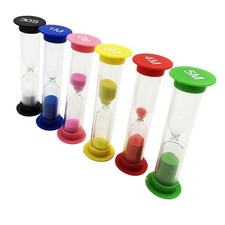 6 Stück 30 Sekunde /1 / 2 / 3 / 4 / 5 Minute Sanduhr   Eieruhr für