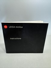 Leica minilux Instruction #E4