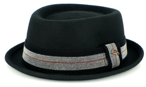 Porkpie filzhut mit - porkpie, kleiner