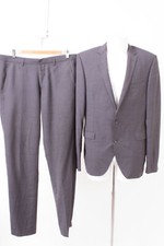 Theo Wormland Herren Anzug Gr. 102 Sakko Hose Super 120´S Wolle Grau