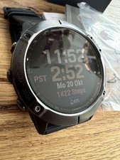 Garmin Fenix 6x Sapphire 51mm ToPo Maps Carbon Gray DLC OVP