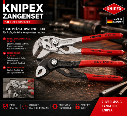 Knipex mini zangen set 150 - zangen, mm