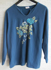 Maria Rossi Long-Shirt Tunika Frühjahr Sommer Herbst Winter Gr. 48 50 Stickerei