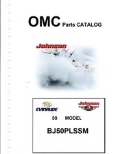 Johnson BJ50 Außenborder Teileliste mit Explosionszeichnungen