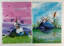 2x Diddl DIN A4 Mappe, Hülle, Dokumentenmappe