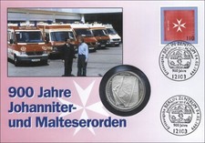 B-1226  Numisbrief   900 Jahre Johanniter- und Malteserorden