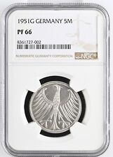 Münze BRD 5 DM 1951 G NGC