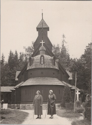 Foto blick auf stabkirche - blick,