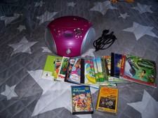 Grundig RCD 1445  Stereo CD-Radio USB + Kinder Hörspiel CD Paket Player  Pink