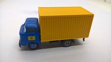 ses s.e.s. minicar IFA W50 L Koffer-LKW blau gelb Deutsche Bundespost DBP (15)